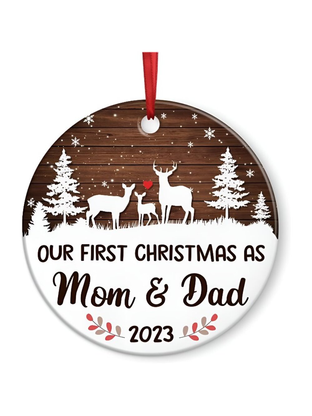 Family Christmas Ornaments - First Time Parents Gifts for Christmas